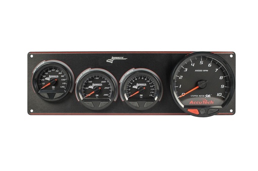 [LON52-44574] Longacre - Waterproof SMI 3 Gauge Panel W/Tach OP/WT/FP