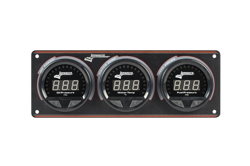 [LON52-44662] Longacre - Waterproof Led 3 Gauge Panel Op/Wt/Fp