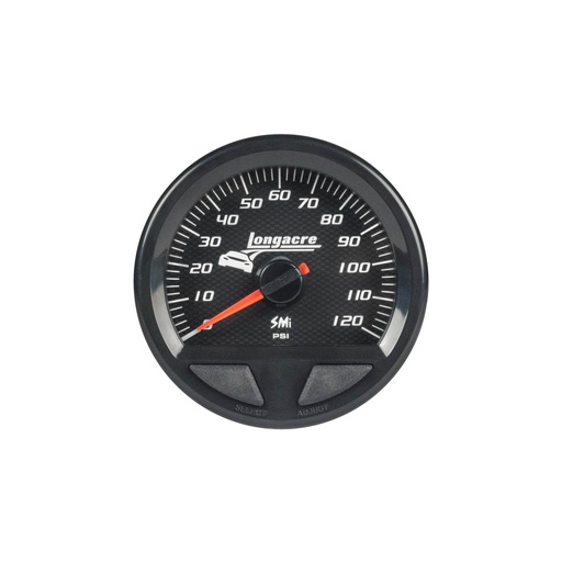 [LON52-46743] Longacre - Waterproof SMI Fuel Pressure Gauge 0-100psi