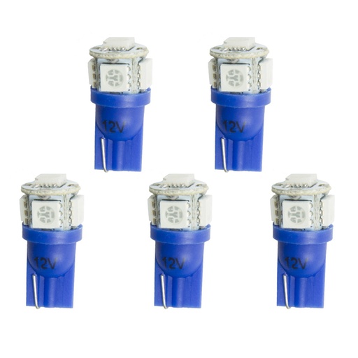 [ATM3286-K] Autometer - Replacement Led Bulbs T3 Wedge Blue (5pk)