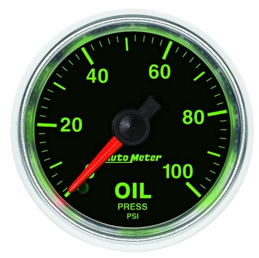 [ATM3821] Autometer - 2-1/16 Gs Oil Pressure Gauge - 0-100psi
