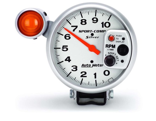 [ATM3911] Autometer - 5In 10000 Rpm Silver Tac