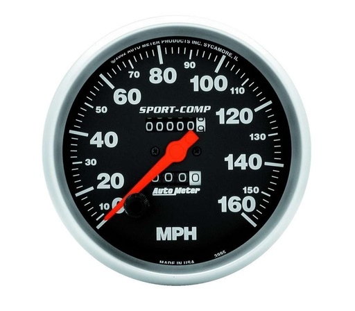 [ATM3995] Autometer - 5in Sport Comp 160mph Speedometer