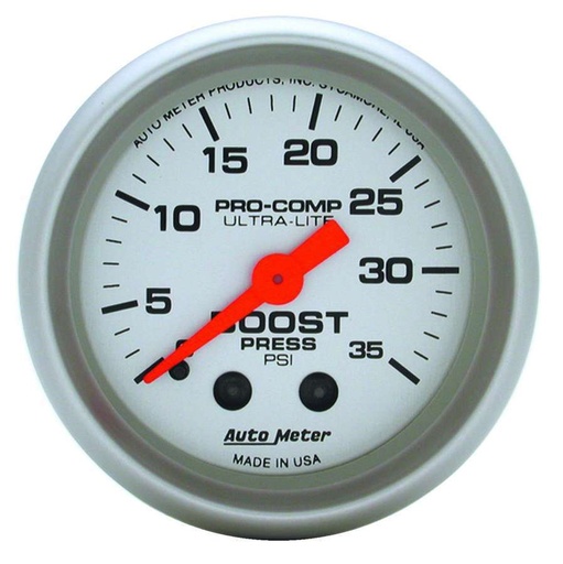 [ATM4304] Autometer - 2-1/16in Ultra-Lite 0-35 Boost Gauge