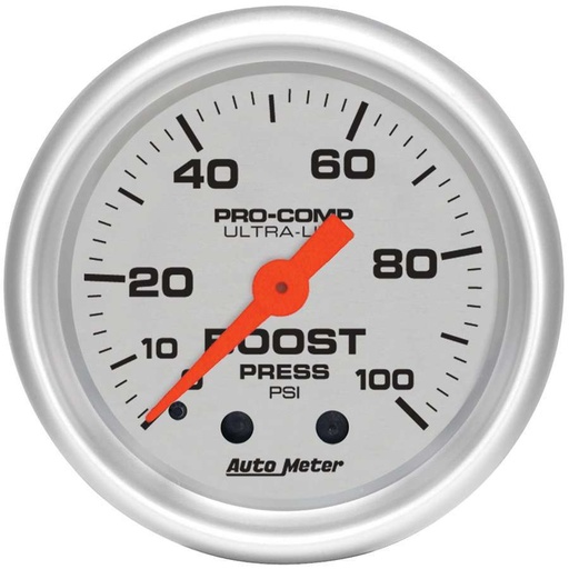 [ATM4306] Autometer - 2-1/16in U/L Boost Gauge 0-100psi