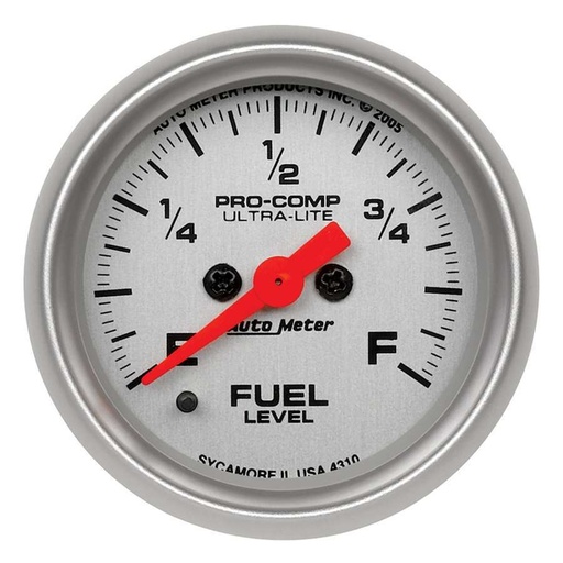 [ATM4310] Autometer - 2-1/16in U/L Fuel Level Gauge - Programmable