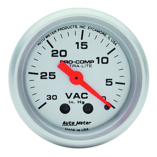 [ATM4384] Autometer - Vacuum 30in Hg. Mini Ult