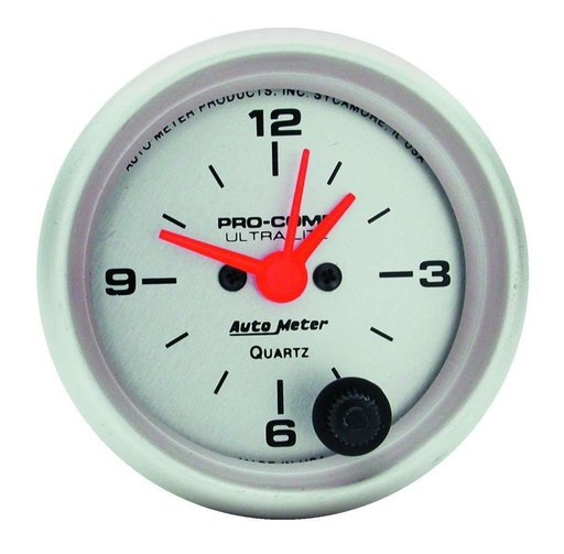 [ATM4385] Autometer - 2-1/16in Ultra-Lite Clock