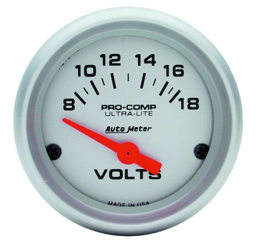 [ATM4391] Autometer - 2-1/16 Mini Ultralite Voltmeter