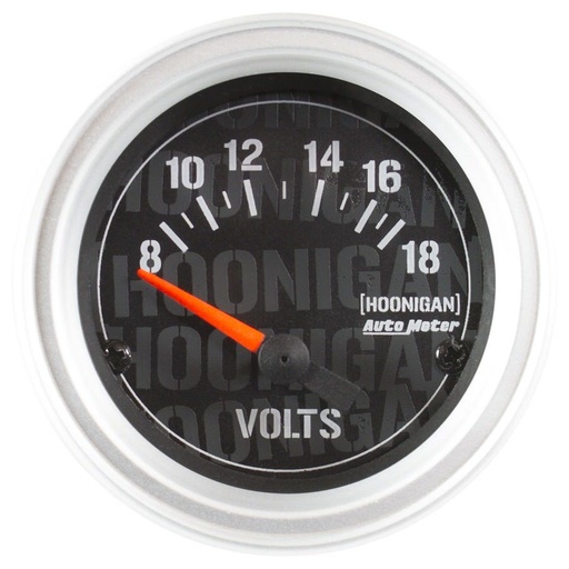 [ATM4391-09000] Autometer - 2-1/16in Voltmeter Gauge Hoonigan Series