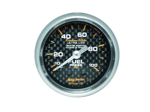 [ATM4712] Autometer - C/F 2-1/16in Fuel Press. Gauge 0-100psi