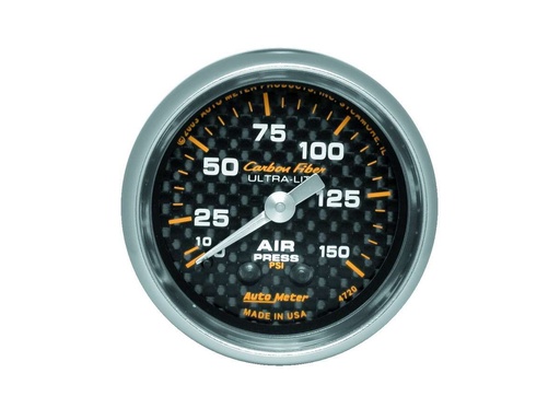 [ATM4720] Autometer - 2-1/16in C/F Air Press. Gauge 0-150psi