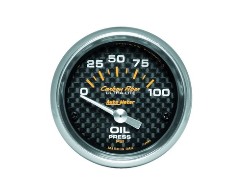 [ATM4727] Autometer - C/F 2-1/16in Oil Pressure Gauge 0-100PSI