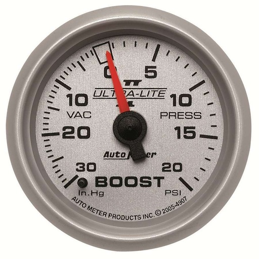 [ATM4907] Autometer - 2-1/16in U/L II Boost / Vac Gauge 30/20