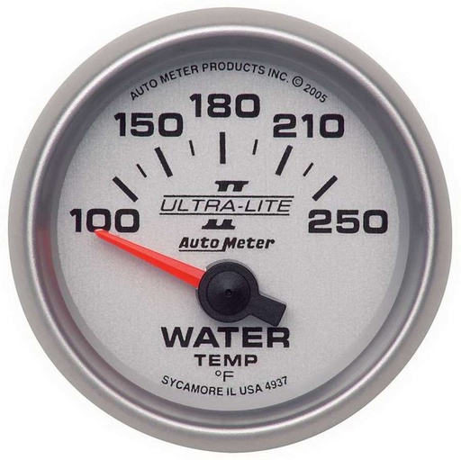 [ATM4937] Autometer - 2-1/16in U/L II Water Temp. Gauge 100-250
