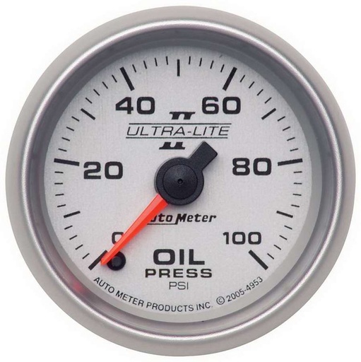 [ATM4953] Autometer - 2-1/16in U/L II Oil Pressure Gauge 0-100psi