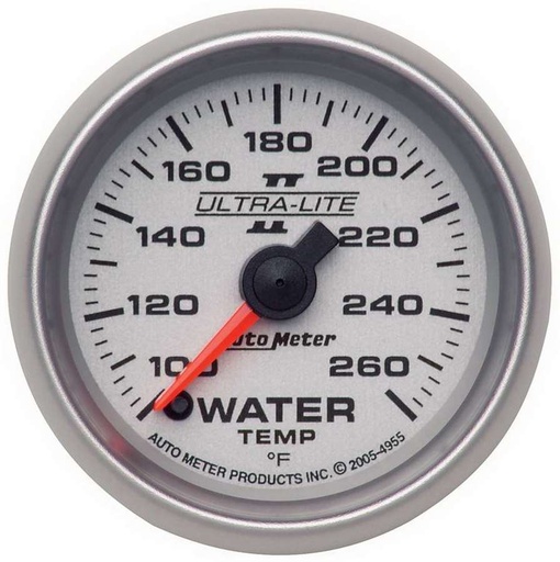 [ATM4955] Autometer - 2-1/16in U/L II Water Temp. Gauge 100-260