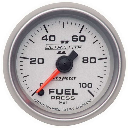 [ATM4963] Autometer - 2-1/16in U/L II Fuel Pressure Gauge 0-100psi