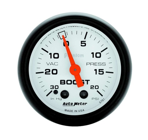 [ATM5701] Autometer - 2-1/16in Phantom Boost / Vacuum Gauge