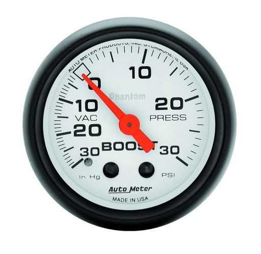 [ATM5703] Autometer - 2-1/16in Phantom Boost / Vacuum Gauge