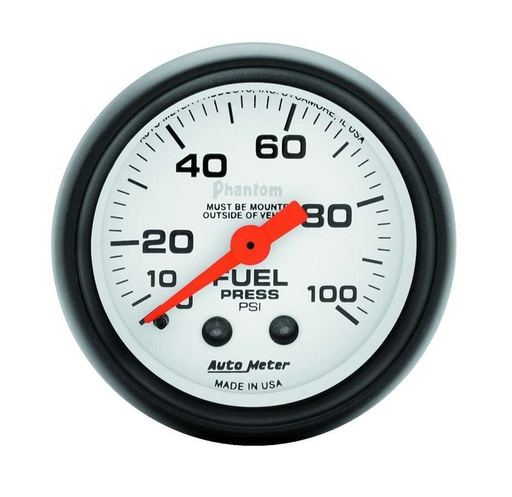 [ATM5712] Autometer - 2-1/16in Phantom Fuel Pressure Gauge 0-100 PSI