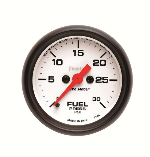 [ATM5760] Autometer - 2-1/16in Phantom Fuel Press. Gauge 30psi