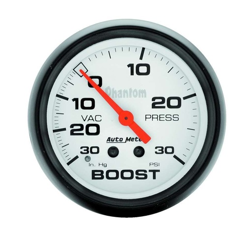 [ATM5803] Autometer - 2-5/8in Phantom Boost Gauge 30psi