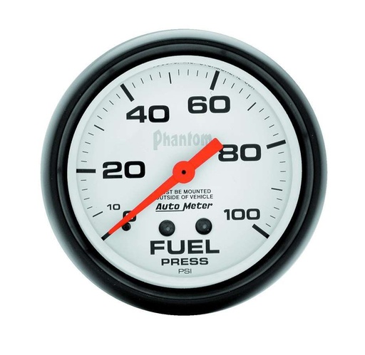 [ATM5812] Autometer - 2-5/8In Phantom Fuel Press. Gauge 0-100Psi