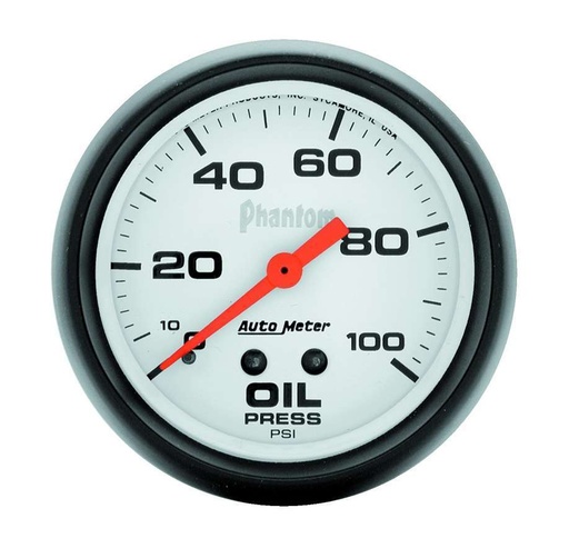 [ATM5821] Autometer - 2-5/8in Phantom Oil Pressure Gauge 0-100psi