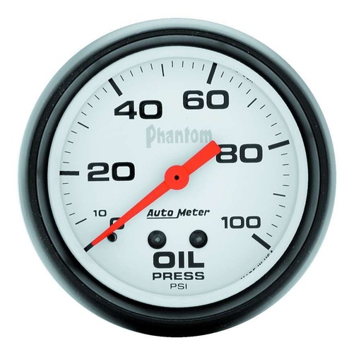 [ATM5827] Autometer - 2-5/8in Phantom Oil Pressure Gauge 0-100psi