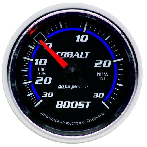[ATM6103] Autometer - 2-1/16in C/S Boost/Vac Gauge 30in Hg/30psi