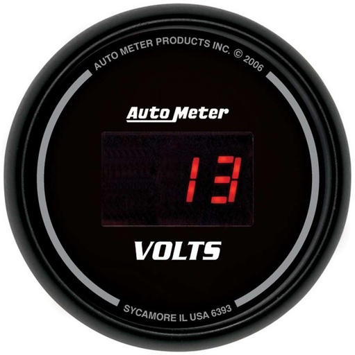 [ATM6393] Autometer - 2-1/16in Dg/B Voltmeter Gauge