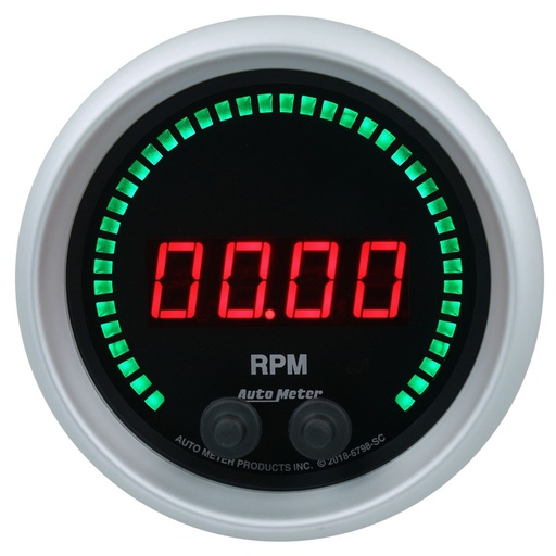 [ATM6798-SC] Autometer - 3-3/8 16K RPM Tachometer Elite Digital SC Series