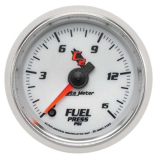 [ATM7162] Autometer - 2-1/16 C2/S Fuel Press. Gauge 0-15psi