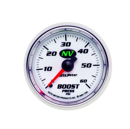 [ATM7305] Autometer - 2-1/16in NV/S Boost Gauge 0-60psi