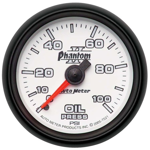 [ATM7521] Autometer - 2-1/16in P/S II Oil Pressure Gauge 0-100psi