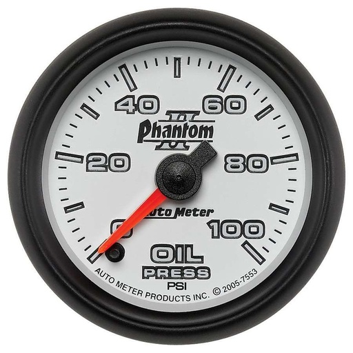 [ATM7553] Autometer - 2-1/16in P/S II Oil Pressure Gauge 0-100psi