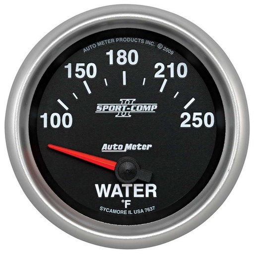 [ATM7637] Autometer - S/C Ii Water Temp Gauge 2-5/8 100-250F Electric
