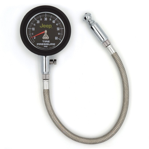 [ATM880805] Autometer - Tire Pressure Guage 0-60 Psi w/Jeep Logo