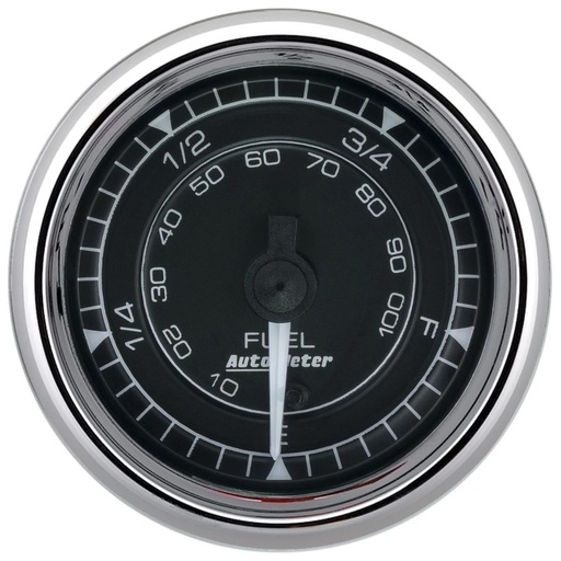 [ATM9710] Autometer - 2/16 Chrono Chrome Gauge Fuel Level Programmable