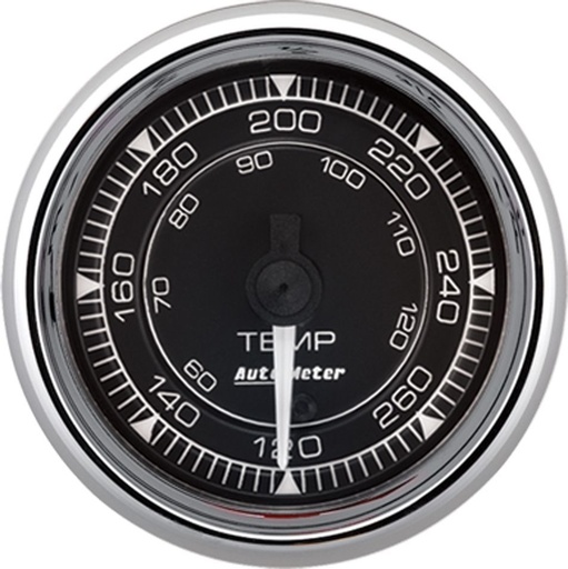 [ATM9754] Autometer - 2/16 Chrono Chrome Gauge Temp - 120-280 Degree