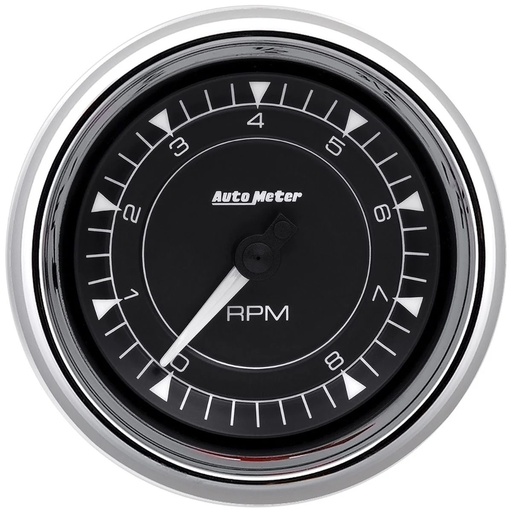 [ATM9797] Autometer - 3-3/8 Tach Chrono Chrome 8K RPM In-Dash