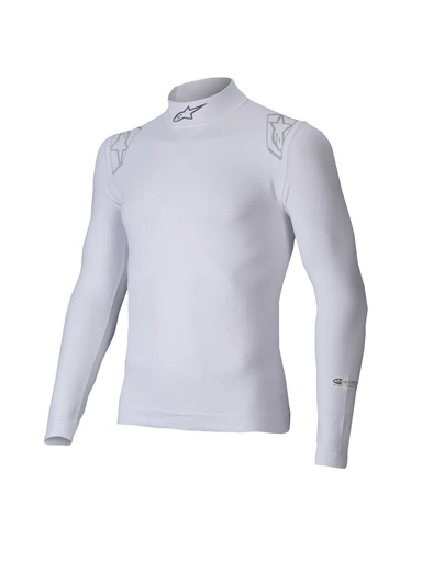 [ALP4750325-20-M/L] Alpinestars Usa - Underwear Top ZX EVO V3 White Med/Lrg Long Slve