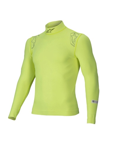 [ALP4750325-55-M/L] Alpinestars Usa - Underwear Top Zx Evo V3 Flu Ylw Med/Lrg Long Slv