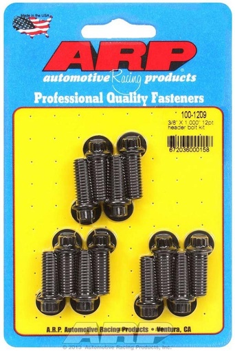 [ARP100-1209] ARP - Header Bolt Kit - 12pt. 3/8 x 1.00 UHL (12)
