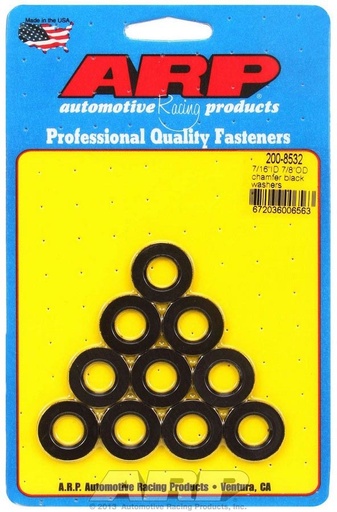 [ARP200-8532] ARP - Black Washers - 7/16 Id X 7/8 Od (10)