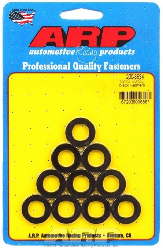 [ARP200-8534] ARP - Black Washers - 1/2 Id X 7/8 Od (10)