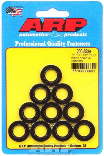 [ARP200-8539] ARP - Black Washers - 7/16 Id X 13/16 Od (10)