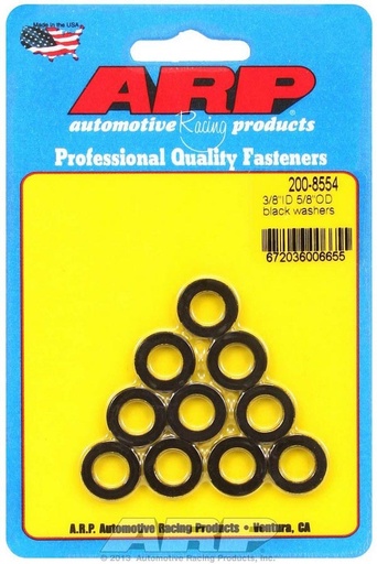 [ARP200-8554] ARP - Black Washers - 3/8 ID x 5/8 OD (10)