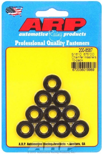 [ARP200-8587] ARP - Black Washers - 5/16 Id X .675 Od (10)